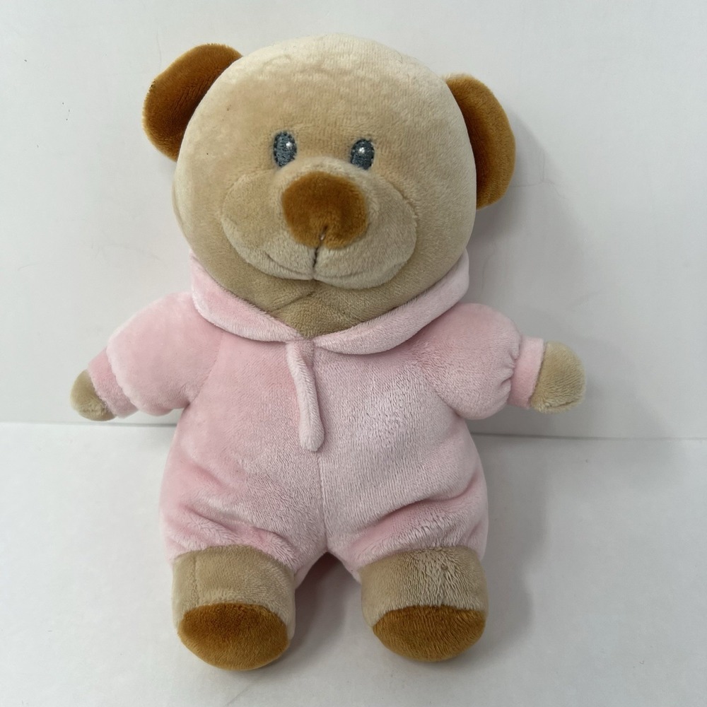 Ty PJ Bear Plush 7 inch Pink Hooded Pajamas Soft Stuffed Animal Teddy 2021